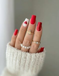 Nails, nail ideas, nail designs, nail trends, acrylics , acrylic nails, Valentines nails, coffin nail, nail inspo, Valentine’s Day nails, heart nails, red nails, pink nails, sparkly nails, nails 2024, nail polish, nail art, almond nails, coffin nails, stiletto nails, nail polish