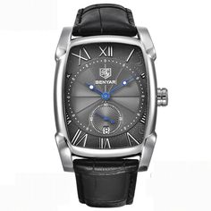 Benyar Luxury quartz wristwatch – Bellissimo Deals Swiss Army Watches, Waterproof Watch, Casual Watches, Luxury Watches For Men, Beautiful Watches, Sport Watches, Black Watch, Men's Watch, Leather Band