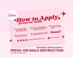 how to apply press - on nails instructions for beginners and experienced nail artists in canada