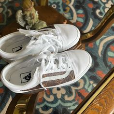 Look New No Stains Or Difects Made With Original Louis Vuitton Customize For My Vans White, New Me, Womens Vans, Vans Shoes, Color White, Louis Vuitton, Women Shoes, Brand New, The Originals