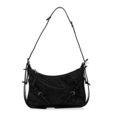 This is an authentic GIVENCHY Satin Strass Mini Voyou Boyfriend Party Bag in Black. This sleek bag is crafted of crystal embellished stain fabric in black. The bag features an adjustable leather shoulder strap with black and dark silver hardware. The top opens to a black fabric interior with a zipper pocket. Evening Crossbody Shoulder Bag With Gunmetal Hardware, Evening Shoulder Bag With Gunmetal Hardware, Party Shoulder Bag With Gunmetal Hardware, Evening Crossbody Bag With Gunmetal Hardware, Party Crossbody Shoulder Bag With Gunmetal Hardware, Party Crossbody Bag With Gunmetal Hardware, Black Shoulder Bag With Gunmetal Hardware For Party, Mini Antigona, Pandora Black