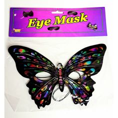 Halloween Y2k Forum Novelties Butterfly Eye Mask Costume Usa Made! **Multiple Available** New Sealed! Butterfly Eye Mask, Eye Mask Costume, Halloween Y2k, Masquerade Ball Mask, Unicorn Mask, Butterfly Eyes, Pumpkin Mask, Ball Mask, Galaxy Colors