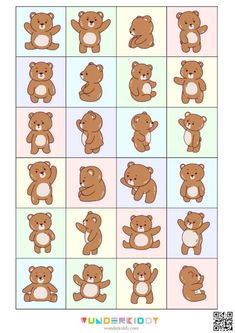 the teddy bears are all different sizes and colors, but there is no image to describe