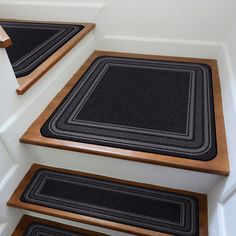 the stair treads are clean and ready to be used