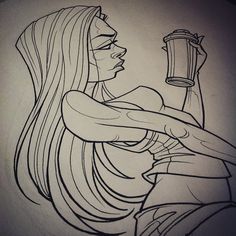 #paco #lossanchez #anusone #tattoo #graffiti #chick #blacklines #hiphop #hamburg Horror Cartoon, Graffiti Drawing, Dark Art, Cartoon Art, Pin Up, Female Sketch, Graffiti