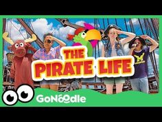 the pirate life logo with people in costume and onlookers behind it,