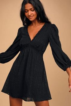 Dresses for Women | Best Women's Dresses Online - Lulus Empire Waist Tops, Forever In My Heart, Valentine Dress, Crinkle Fabric, Lulus Dresses, Balloon Sleeve Dress, Elegant Feminine, Dress 100, Chic Dress