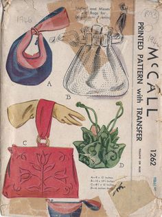 Patron Vintage, Crafts Sewing Patterns, Lv Bags, Motif Vintage, Couture Vintage