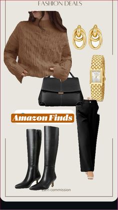 Fall Fashion from amazon Fashion Travel Outfit, Holiday Party Outfit, Fashion Deals, Amazon Finds, Favorite Products, Travel Outfit, Fall Fashion, Casual Chic