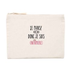 Pochette infirmière - Je panse donc je suis (infirmière) - Montrez votre fierté et votre apartenance à la profession d'infirmière grâce à ce pochette pour infirmière - cadeau idéal à offrir pour un anniverssaire ou une fête à une infirmière Tod Bag, Coin Purse, Wallet, France