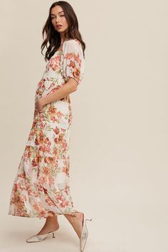 Gabriela modest maxi dress-NEW – JanieLanie Modest Boutique, Modest Maxi Dress, Modest Maxi, Modest Tops, Modest Skirts, Flowy Maxi Dress, Tier Skirt, Tiered Skirt, Modest Dresses