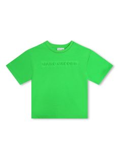 lime green embossed logo to the front crew neck short sleeves straight hem Yellow Bag Outfit, Green Graphic Tee, Outfit Pieces, Dress With Jean Jacket, Bag Outfit, Baby Boy Accessories, Dolce And Gabbana Kids, Girl Things, Fly Girl