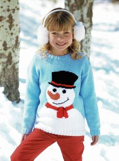 PLEASE NOTE PATTERNS ARE IN ENGLISH ONLY  Toddlers and Childrens Super Cute Snowman Sweater Lovely round neck sweater with snowman knitted on front only from very easy to follow chart Mouth and scarf detail are embroidered (straight stitch) on at completion Sizes 22 to 32 inch chest (56 to 81 cm) Knitted in Double Knitting / 8 ply / Light Worsted Tension 22 stitches and 28 rows to 4 inches (10 cm) on 4 mm needles This listing is for the digital pattern only, not the physical item shown in the ph Sirdar Knitting Patterns, Family Sweater, Snowman Sweater, Jumper Knitting Pattern, Christmas Knitting Patterns, Vintage Knitting Patterns, Childrens Christmas, Xmas Sweater, Knitting Supplies