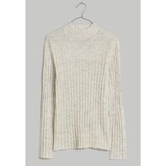 Madewell Antique Cream Harry Sheer Mock Neck Sweater Nwt Size Xxs Brand New With Tags !!! Good Condition No Stains Or Tears !! Ribbed Style Long Sleeve Mockneck Style Cream Women’s Offers Welcome Ships Next Business Day!! Cream Funnel Neck Knit Sweater, Cream Merino Wool Crew Neck Tops, H&m Cream Long Sleeve Top, Bdg London Mock Neck Sweater, Madewell Long Sleeve Tee, Madewell Top, Mock Neck Sweater, Mock Neck, Madewell