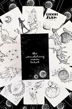 an image of some black and white artwork with words on it that says the wandering years