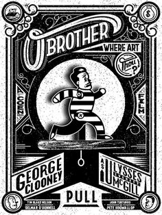 an old poster with a man holding a baseball bat in his hand and the words,'ubrother where art? '