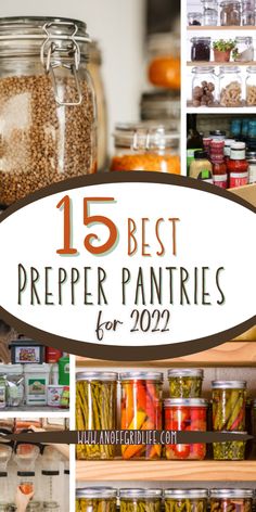 15 Best Prepper Pantries for 2022 text overlay on image of mason jars on pantry shelf Prepper Food Storage, Pantry Must Haves, Off Grid Kitchen, Food Stockpile, Preserve Herbs, Best Emergency Food, Diy Food Storage, Pantry Basics