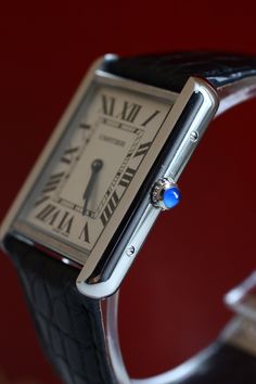 Cartier Tank, if you only own one watch in your life ... make it this one Sinn Watch, Cartier Watches Mens, Cartier Tank Solo, Mens Fasion, Classy Watch, Hairstyles Trendy