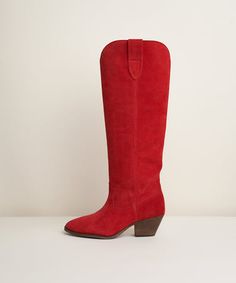 Agatha Suede Boots, Kiss Red Charlotte Stone, By Charlotte, Red Suede, Heeled Loafers, Fall 2024, Sneaker Shopping, Suede Boots, Western Boots, Over The Knee