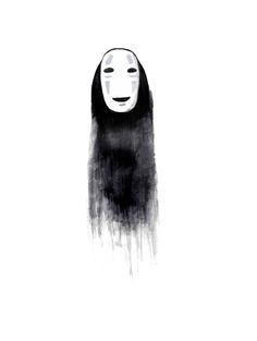 a woman with long hair and a mask on her face