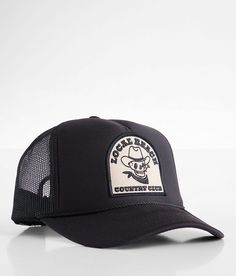 Local Beach Country Club Trucker Hat - Black , Women's Black Embroidered patch snapback hat Interior terry cloth band One size fits most. 100% Polyester. Apparel & Accessories > Clothing Accessories > Hats Adjustable Black Trucker Hat For Beach, Black Trucker Hat For Hiking, Black Trucker Hat With Letter Print For Beach, Black Trucker Hat With Patches, Beach Products, Blue Trucker Hat, Black 5-panel Trucker Hat For Beach, Trucker Hat Black, Hat For Women