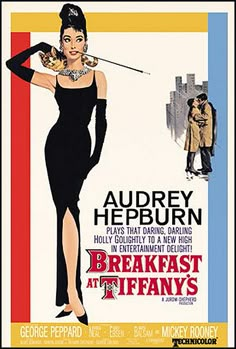 Desayuno en Tiffany (Breakfast at Tiffany's, EUA, 1961)  de Blake Edwards Audrey Hepburn Movie Posters, Breakfast At Tiffany's Movie, Audrey Hepburn Movies, New York Socialites, Vintage Films, Filmy Vintage, Old Movie Posters, Hollywood Theme, Film Vintage