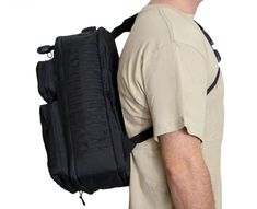 a man with a backpack on his back