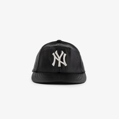 Vintage New York Yankees Leather Hat – Aimé Leon Dore Casual Leather Hat For Streetwear, Casual Leather Baseball Cap With Curved Brim, Leather Baseball Cap For Streetwear, Classic Leather Six-panel Baseball Cap, Adjustable Leather Hat For Streetwear, Leather Snapback Baseball Cap For Streetwear, Leather Snapback Hat For Streetwear, Leather Cap For Streetwear, Casual Leather Visor Hat