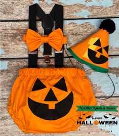 Boys pumpkin cake smash outfit.  Halloween, Fall first birthday outfit. Pumpkin Cake Smash, Halloween Smash Cake, Halloween Cake Smash, Halloween First Birthday, Birthday Pumpkin, Halloween 1st Birthdays, Smash Cake Outfit, Cake Smash Outfit Boy, Boys Birthday Outfits