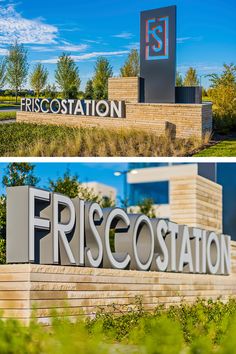 the front and back signs of frisco station