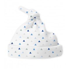 Cute Knotted Hat for Baby - Cotton Knit Hat - Tiny Triangles Touch of Shimmer #Baby #Pregnant #Expecting #WomanOwnedBusiness Cotton Hat, One Size Fits Most, Soft Cotton Cap, Playful Cotton Hat For Gift, Playful Cotton Hat, Playful Cotton Hats As Gifts, Playful Blue Cotton Hats, Hat For Baby, Knotted Top, Baby Necessities