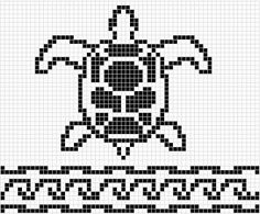 an image of a cross stitch pattern in black and white