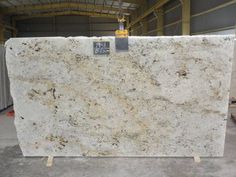 a large marble slab in a warehouse