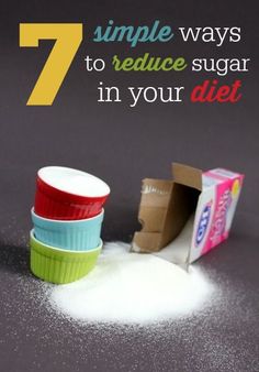 7 simple ways to reduce sugar in your diet. Delicious Clean Eating, No Sugar Diet, Sugar Detox, Healthy Living Tips, Clean Eating Snacks, Diet Tips, Healthy Tips, Health And Nutrition, Get Healthy