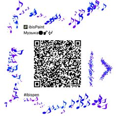 a qr code with musical notes on it and the words mysakrat