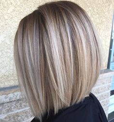 Blonde Balayage Bob, Medium Blonde Hair, Balayage Bob, Bronde Hair, Stacked Bob Haircut, Fresh Hair, Bob Hair, Balayage Brunette, Blonde Bobs