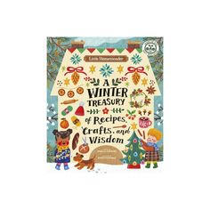 a book cover with an image of children's christmas decorations and the words, a winter