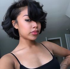 Short Black Hair, Short Hair Black, Short Hair Pixie Cuts, Natural Hair Styles Easy, Relaxed Hair