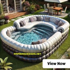 [SponsoredPost] These Giant Sofa Shaped Inflatable Pools Are The Ultimate Summer Must-Have #swimmingpoolsbackyardlandscapeideas