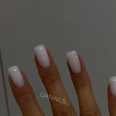 Milky Nails, French Manicure Nails, Cute Acrylic Nail Designs, White Nail, Neutral Nails, Classy Nails, Elegant Nails, Fire Nails, Minimalist Nails