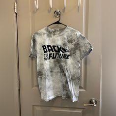 New! Never Worn Before. Tie Dye Letter Print Tops For Streetwear, Tie Dye Crew Neck Band Merch Tops, Tie-dye Band Merch Top With Graphic Print, Tie Dye Graphic Tee With Graphic Print, Back To The Future, To The Future, Pacsun, The Future, Mens Shirts