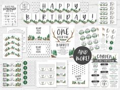 the happy birthday bundle includes cards, envelopes and other items to make it personalized