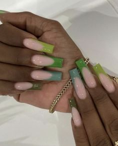 Contemporary Nail Art, Green Acrylic Nails, Goal Board, 2024 Nails, Edgy Nails, Long Acrylic Nails Coffin, Long Acrylic, Long Square Acrylic Nails, Bling Acrylic Nails