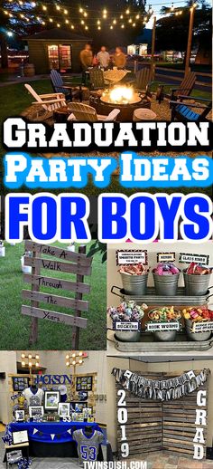 graduation party ideas for boys that are easy to make