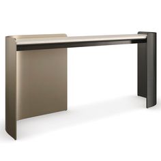 an office desk with a white top and black legs