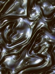 an abstract image of wavy lines and curves in black and grey colors, as seen from above