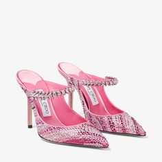 Jimmy Choo Bing 100, Pink Wishlist, Jimmy Choo Bing, Regal Style, Jimmy Choo Heels, Satin Pumps, Sneaker Dress Shoes, Candy Pink, Pink Heels