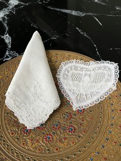 "Lovely embroidered bridal wedding handkerchief and hear shape lace ring bear pillow case Very good vintage condition. Dimentions: Hanky: 10\"x10\" Pillow: 3.5\"x4\" Important Information:  The color on the pictures may vary due to monitor settings and light reflections.  Please carefully check the description and the measurements posted for the item you are interested in and clarify all additional questions before buying. Thank you so much for visiting my shop. Please don't hesitate to contact us with any questions or comments! ZIBA" Embroidered Hankies, Keepsake Wedding, Ring Bear, Bear Pillow, Lace Ring, Wedding Handkerchief, Ring Pillow, Vintage Bride, Wedding Keepsakes