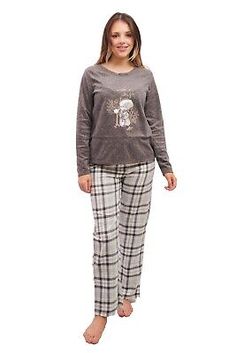 Great shopping ideas for Womens Ladies Pyjamas PJ Top Bottoms Set Loungewear Fleece Tatty Teddy Size 4-22, women's tops Winter Sleep Tops With Relaxed Fit, Winter Crew Neck Sleepwear With Relaxed Fit, Relaxed Fit Sleep Top For Winter, Winter Crew Neck Relaxed Fit Sleepwear, Relaxed Fit Winter Sleep Tops, Gray Long Sleeve Sleepwear For Winter, Gray Long Sleeve Winter Sleepwear, Ladies Pyjamas, Uk Brands