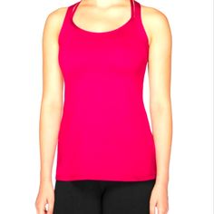 Questions? Leave A Comment Below! Fitted Moisture-wicking Tops For Loungewear, Workout Tops With Built-in Bra Snug Fit, Pink Racerback Top For Loungewear, Fitted Moisture-wicking Racerback Top, Fitted Racerback Top With Moisture-wicking, Pink Crew Neck Tank Top For Workout, Casual Fitted Scoop Neck Activewear, Casual Snug Fit Summer Activewear, Casual Summer Snug Fit Activewear